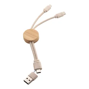 Cable USB Ecológico Nihon, Gadgets Promocionales Sostenibles - Product Image 3