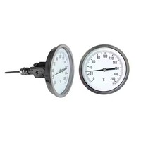 Thermomètre industriel bimétallique en acier inoxydable personnalisable OEM & ODM, contrôleur de température à verre