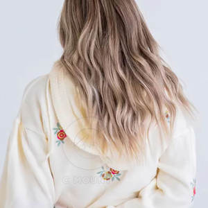 Jersey liso bordado sudaderas con capucha calidad superior nuevo diseño 100% algodón mujeres sudaderas con capucha para bordado - Product Image 5