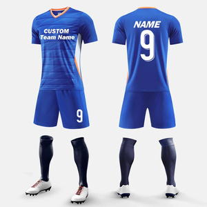 ชุดเสื้อฟุตบอลสำหรับผู้ชายผู้ชายเด็ก2ชิ้นระบายอากาศได้ดีแห้งเร็วชุดเครื่องแบบทีมฟุตบอล - Product Image 6