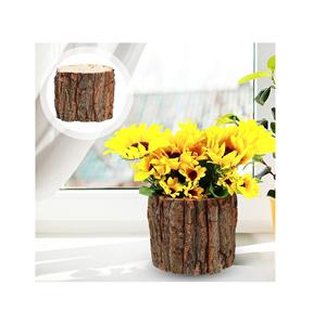 Unique Style Handmade Elegant Style Hand Carved Antique Footed Vase for Decoration <b>Wood</b> <b>Flower</b> Pot for Gifts & Decor - Product Image 6