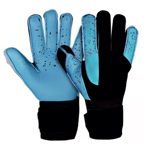 Gants de football personnalisés vert-noir, adhérence en latex premium, coutures renforcées, architecture des doigts, construction respirante - Product Image 4