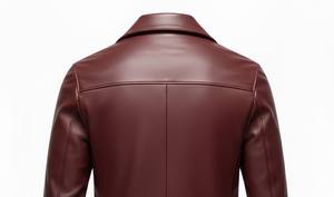 Chaqueta Larga de Cuero para Hombre, Estilo Gabardina, Cuello de Lona, Ropa Urbana, Venta al por Mayor - Product Image 4
