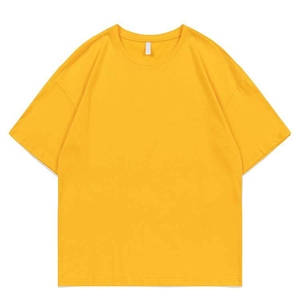 T-shirts personnalisés en gros avec logo imprimé pour hommes, t-shirts vierges en polyester, t-shirts oversize à col rond vierges - Product Image 1