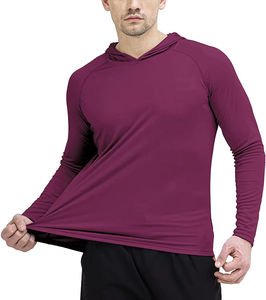 Camiseta con capucha para hombre con impresión de sublimación personalizada | Camisetas con capucha de poliéster Spandex de manga larga raglán | Ropa deportiva al por mayor a granel - Product Image 4