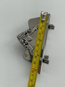 Minimal Silver Finished Stainless Steel <b>Napkin</b> <b>Holder</b> with Designer Edge for Table Organization Party Hosting and Everyday Use - Product Image 3