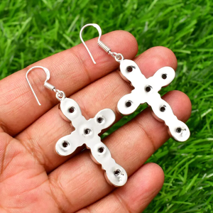 Wholesale Suppliers <b>Purple</b> Amethyst Gemstone <b>Earrings</b> 925 Sterling Silver Handmade Drop Dangle Jewelry Gift for Her and Mom - Product Image 4