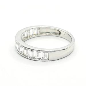 แหวนหมั้นผู้หญิงหรูหราทำเองโรเดียม925คลาสสิกแหวนเงินแท้ - Product Image 3