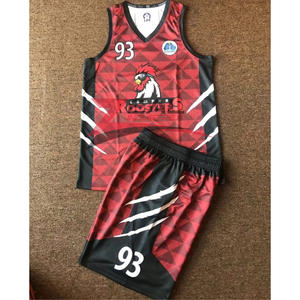 Uniforme de basket-ball personnalisé séchage rapide respirant 100% polyester maille tissu impression par sublimation broderie unisexe vente en gros - Product Image 1