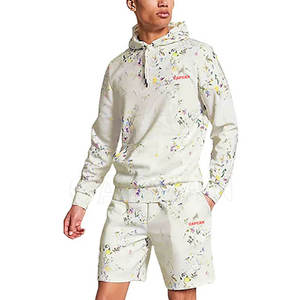 Conjunto de Sudadera con capucha de algodón informal para hombre superventas diseños personalizados profesionales ropa de jogging impresa característica térmica de talla grande de invierno - Product Image 3