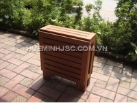 Table pliante en bois d'acacia moderne de haute qualité, meilleur prix pour jardin extérieur, serre, facile à assembler, respectueuse de l'environnement