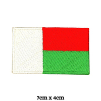 Personnalisé divers drapeau national du monde petit insigne de broderie brodé fer sur drapeau de pays patchs de broderie personnalisés