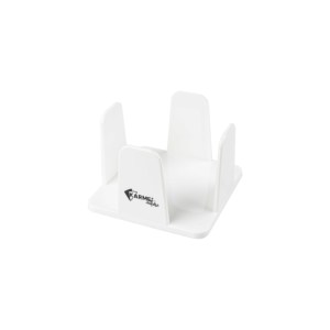 Porte-serviettes blanc 20x20cm en polystyrène PS Karme 24 pièces B2B - Product Image 1