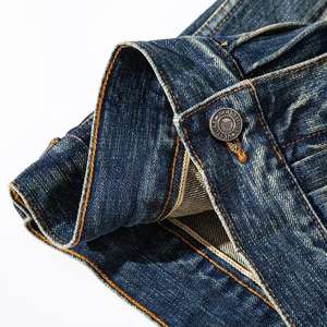 Veste en jean déchirée tendance, classique, décontractée, bleue, coupe slim, pour homme, veste en denim délavée - Product Image 5