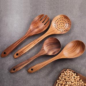 Organic Natural Wooden Cooking Spoons High Quality Hand-Crafted Long Lasting Safe Chemical-Free Food Preparation Home Restaurant - Product Image 2