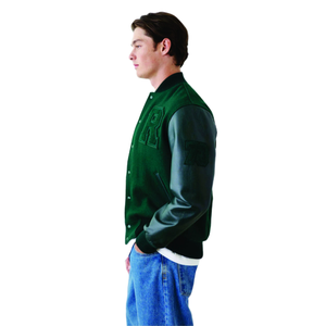 Chaquetas universitarias de lana Unisex de alta calidad al por mayor OEM chaquetas universitarias personalizadas con letras bordadas para hombre - Product Image 2