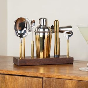 ชุดเครื่องมือบาร์สแตนเลสพร้อมขาตั้งไม้อุปกรณ์บาร์สำหรับบาร์ร้อน - Product Image 6
