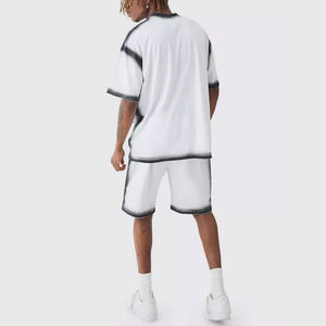 Nueva Tendencia al por Mayor, Camiseta de Verano para Hombre, Personalizada con Logotipo, Ligera, Holgada, de Algodón/Poliéster, de Secado Rápido, Transpirable, con Hombros Caídos - Product Image 5