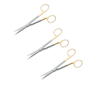 Tijeras Quirúrgicas Profesionales Rectas de 14.5 cm, de Acero Inoxidable, Reutilizables, Afiladas, de Precisión, Instrumento Médico - Product Image 5