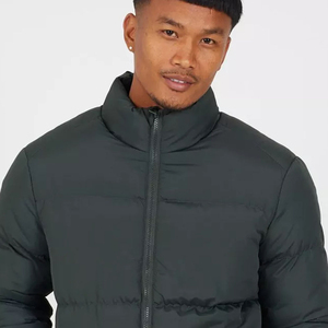 Veste matelassée à col cheminée personnalisée en gros, coupe-vent, chaude, d'hiver, de haute qualité, pour homme, avec poches - Product Image 5