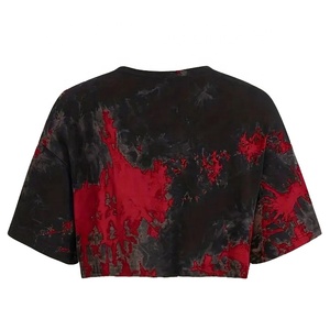 เสื้อยืดพิมพ์ลายแบบกำหนดเองสำหรับผู้หญิงลายพลัสไซส์พร้อมโลโก้ตกแต่งสำหรับวัยรุ่น - Product Image 3