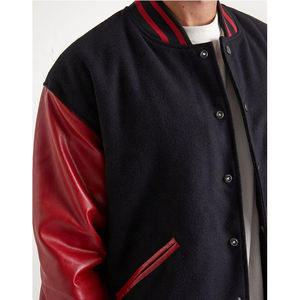 เสื้อแจ็คเก็ตผู้ชายแบบกำหนดเอง ผลิตในปากีสถาน สไตล์ใหม่ ระบายอากาศได้ดี ไซส์ใหญ่ เสื้อแจ็คเก็ตวาร์ซิตี้สำหรับผู้ชาย เสื้อแจ็คเก็ตเบสบอลสำหรับผู้ชาย - Product Image 3