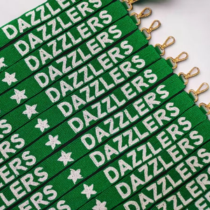 Handmade Trendy Beaded <b>Strap</b> for <b>Crossbody</b> Shoulder Bags Customized Game Day Purse with Embroidered <b>Straps</b> Professional Style - Product Image 1