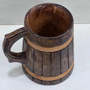 Eco Friendly Handcrafted Wooden Mug Solid Wood Coffee Tea Cup Heat Resistant Kitchen for Office Home Cafe At Wholesale Price - Product Image 1