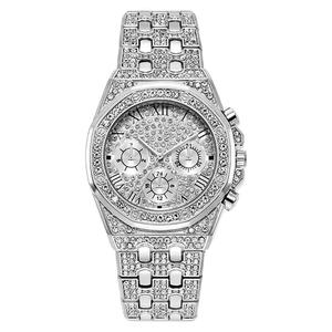 <b>Men's</b> Premium Moissanite Diamond Watch Fully Iced Bling Luxury Hip Hop Design Stainless Steel Strap Quartz Glass Automatic - Product Image 2