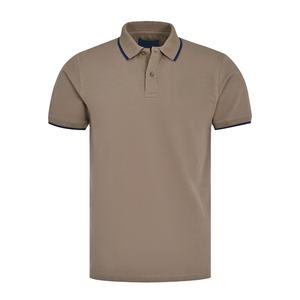 Polos de hombre clásicos contemporáneos de alta calidad, marca personalizada, patrón sólido estético, camisetas de Golf de punto al por mayor - Product Image 1