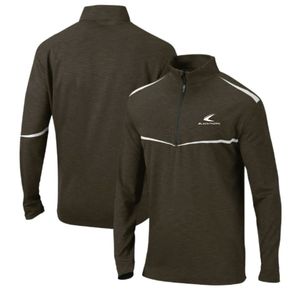 Custom Men Long Sleeve Quarter Zip top Pullover Sports Shirt Lightweight Athletic Top Stand for Spring - Product Image 6