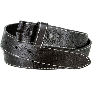 SANGLE DE CEINTURE EN CUIR OUTILLÉ GRAVÉ WESTERN VÉRITABLE EN TROIS COULEURS VARIANTES ET TAILLES PERSONNALISÉES - Product Image 4