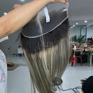 Pelo fino de bebé de la más alta calidad hueso recto personalizar Color Frontal y paquetes para hacer pelucas de pelo vietnamita real 2025 - Product Image 2