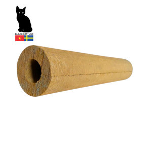 Matériaux d'isolation pour tuyaux en laine de roche ignifuge, prix de l'isolation pour tuyaux en laine de roche, laine minérale, taille et épaisseur personnalisables - Product Image 1