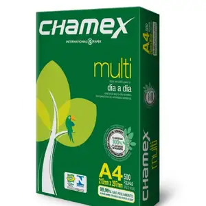 กระดาษ A4 75g กระดาษสําเนา ECO Chamex 80gsm Resma De กระดาษ Chamex บรรจุภัณฑ์: 10 รีม A3/a4/ขนาดตัวอักษร/ขนาดที่ถูกกฎหมายสีขาว 2.5 กก.,70g.