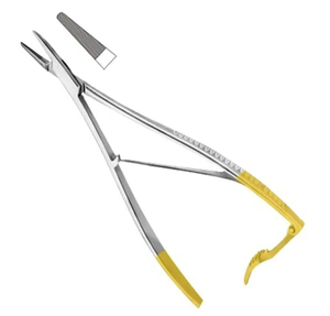 Portaagujas Manual de instrumentos quirúrgicos dentales de acero inoxidable de alta calidad con mordazas dentadas Tc de 23cm - Product Image 6