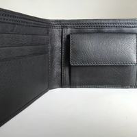 Dompet Pria Kulit Asli Retro Minimalis, Ritsleting, Panjang Tipis, Tahan Air, Motif Bunga, Jendela ID, Tempat Uang Tunai, Kartu Kredit, Modis