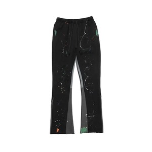 Pantalons de survêtement évasés pour hommes à prix de gros, pantalon de jogging en molleton ample, logo personnalisé, pantalon de survêtement évasé pour hommes - Product Image 4