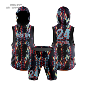 Conjuntos de Uniformes de Fútbol para Adultos 7v7, Camisetas Transpirables Estampadas con Bandera Estadounidense, Logotipo Personalizado, Traje de Equipo sin Mangas, 100% Poliéster - Product Image 1