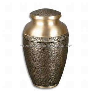 Vente en gros Urne funéraire de style américain personnalisée pour adultes Urne funéraire commémorative avec couvercle fileté sécurisé pour cendres humaines - Product Image 1