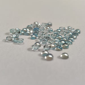 15 Uds Topacio azul cielo Natural 4mm cabujón redondo 2,6mm piedras preciosas gruesas 5,3 Cts lote Iroc ventas piedras preciosas sueltas de alta calidad - Product Image 5