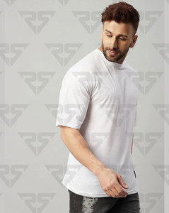 Men Oversized Solid Cotton T-Shirt <b>Pack</b> of 2 With Multi Colors OEM Customized Logo <b>Tshirts</b> For Men's - Product Image 6
