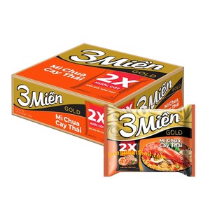 Soupe de nouilles au bœuf 3 Mien, nouilles 65g, fabrication de marque privée OEM, nouilles instantanées super, du Vietnam, bon prix - Product Image 6