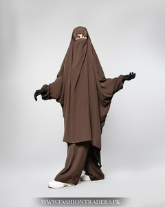 Jilbab โพลีเอสเตอร์สวมใส่สบายออกแบบทุกวันสำหรับมุสลิมแบบดั้งเดิมเสื้อผ้าและอุปกรณ์เสริมขายส่งคุณภาพส่งออก - Product Image 3