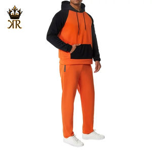 ชุดวอร์มผู้ชาย สีพื้น เสื้อคอตั้งแขนยาว กางเกงขายาว ชุดวอร์มสองชิ้น - Product Image 3