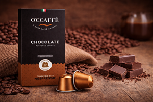 Cápsulas Compatibles con Cafeteras Italianas de Aluminio Occaffe, Caja de Chocolate con 10 Cápsulas en un Cartón para Café - Product Image 2