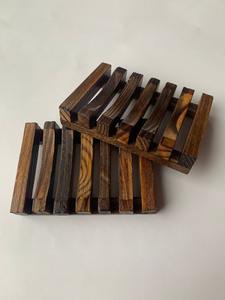 Porte-savon en bois avec drainage pour salle de bain et cuisine - Product Image 2