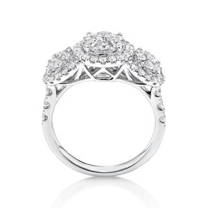 1.50TW Lab Diamond Anillo de Compromiso 14K Oro sólido Anillo rosa de oro blanco y amarillo para compromiso o regalo para mujer - Product Image 2