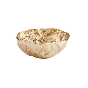 Tazón de amapola con acabado dorado de alta calidad Diseño elegante con decoración de tazón decorativo ecológico de aluminio de grado superior - Product Image 2