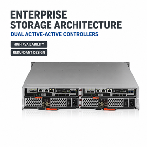 Lenovo ThinkSystem DE4000H 2U12 LFF, Matriz de Almacenamiento Flash Híbrida, Controlador Dual, 16Gb FC SAN, Almacenamiento RAID Empresarial - Product Image 4